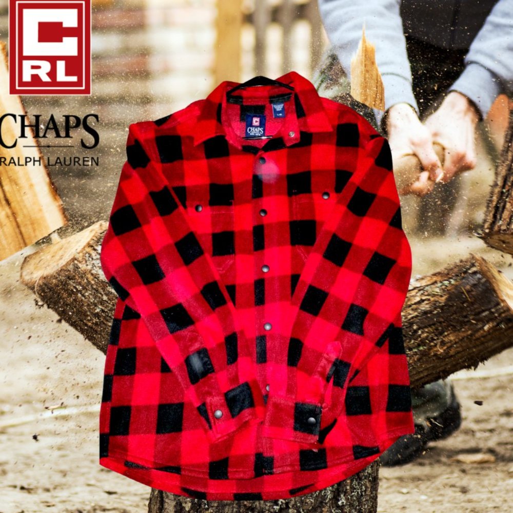 Chaps thick fleece flannel
